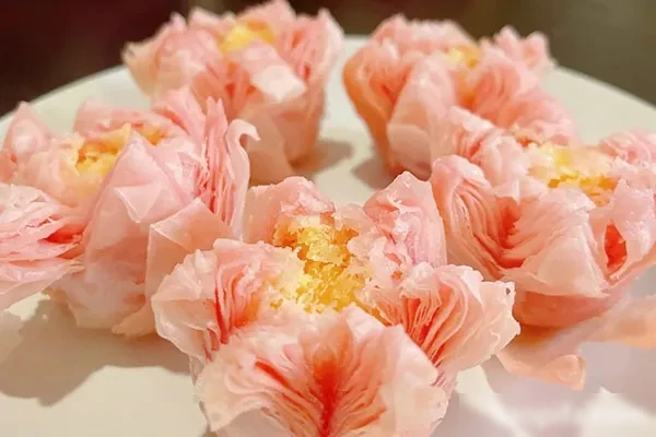 小包酥3重奏:双色百合酥 荷花酥 莲花酥技术-爱尚配方网